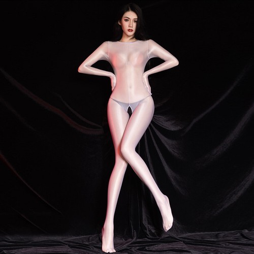 Damen 1D NYLON Glänzend Ganzkörper Strumpfhose Transparente Bodystocking Catsu H - Bild 16 von 17