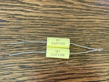 2 x 2.5uF 250V 2.5mfd NP Non Polarized Crossover Audio Capacitor MPT Film