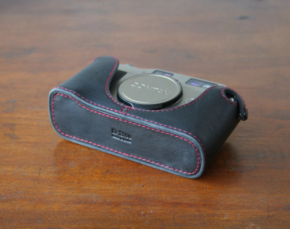Mr. Zhou Red Stitching Leather Half Case for Contax G1 - Image 2 of 4