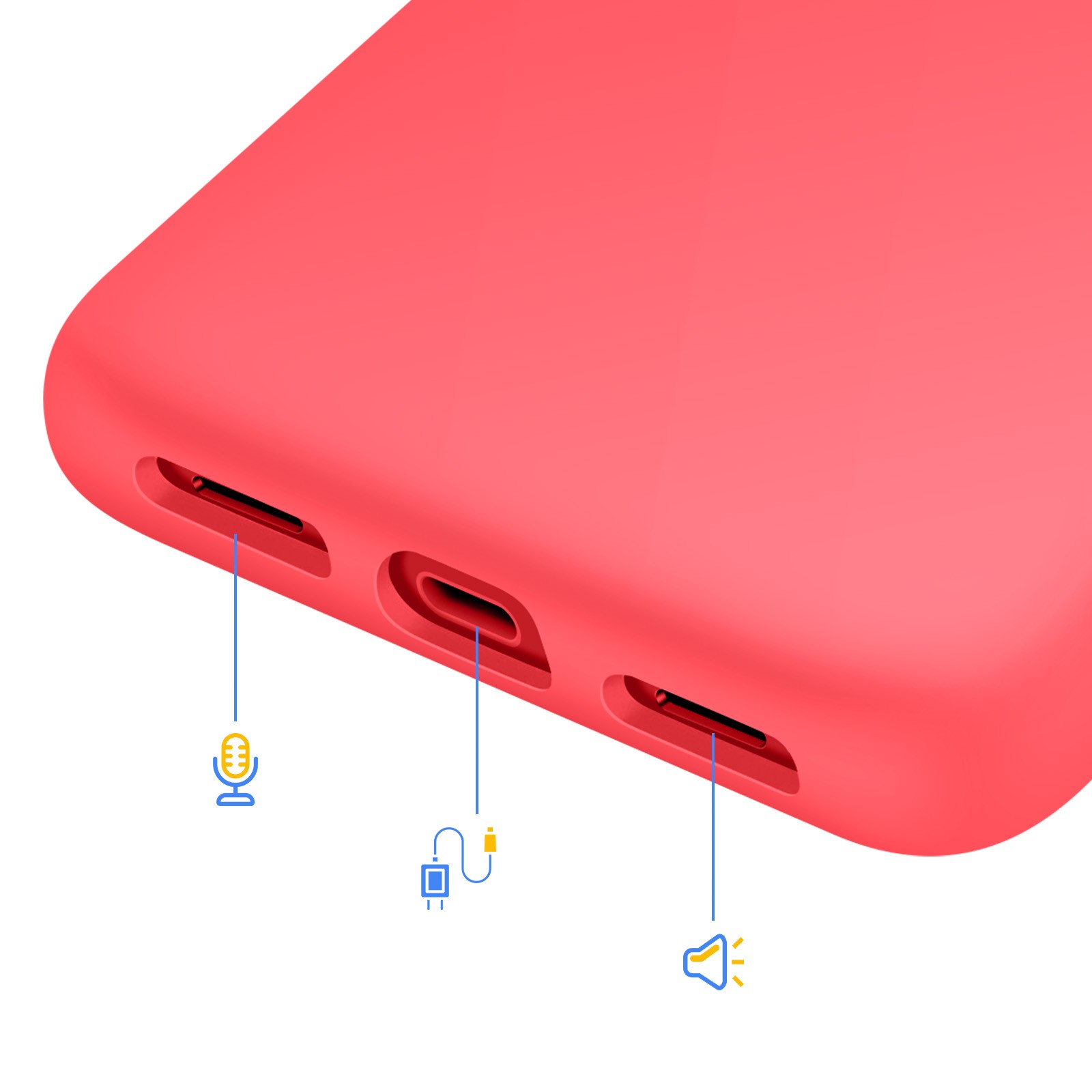 Coque semi-rigide pour Google Pixel 10a finition mate premium rouge - 4