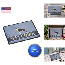 Caroline's Treasures BB5548JMAT Boston Terrier Doormat 24x36 Non Slip Washable