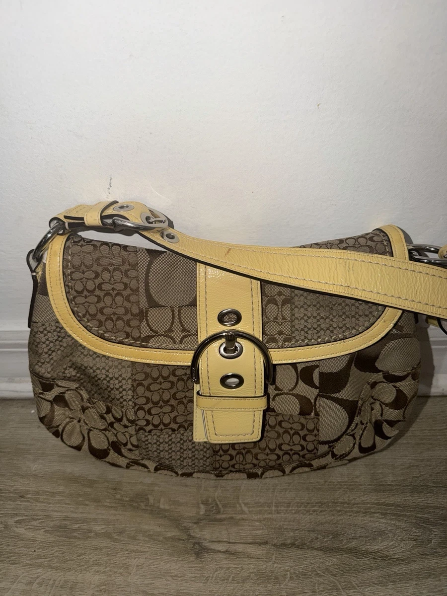 Coach Patchwork Shoulder Bag Patent Bags & Handbags for Women for