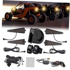 UTV Turn Signal Kit with Horn, Pre-Wired, Plug and Play UTV ATV Triangle Light