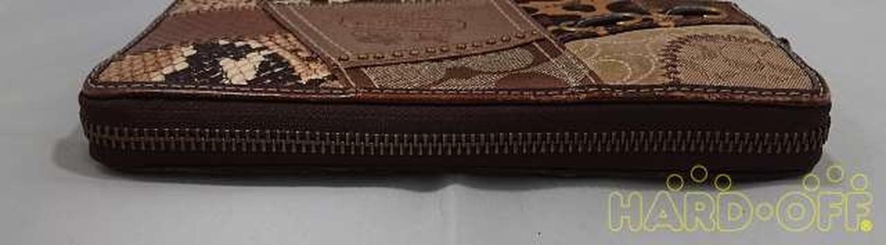 Coach Patchwork Round Zipper Wallet Multicolor 42… - image 6