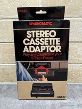 Vintage Sparkomatic SCA10 Stereo 8 Track Cassette Adapter with Box Untested