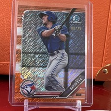 SERIAL NUMBERED PARALLEL ORANGE SHIMMER 2019 Bowman Kevin Smith #BCP-58 /25