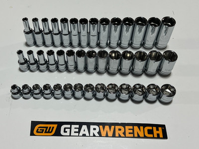 GearWrench 3/8  Metric Shallow, Mid & Deep Sockets 80552 80554S 80554