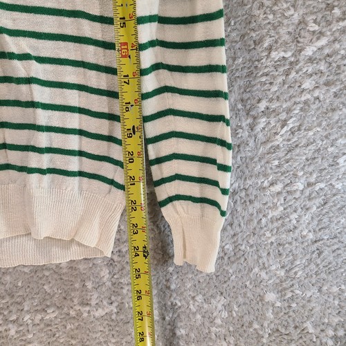 Maglione sportivo Ralph Lauren donna piccolo pullover a righe misto lino leggero - Foto 4 di 8