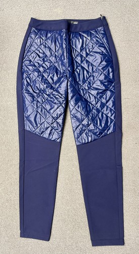 RLX Ralph Lauren Pantalone Donna Trapuntato Ibrido Isolato Navy - Taglia S NUOVO