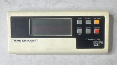 Mattel Electronic Computer Gin Made in Hong Kong Vintage 80s