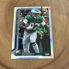 2025 Topps Chrome Football Tank Bigsby Refractor #143 Philadelphia Eagles