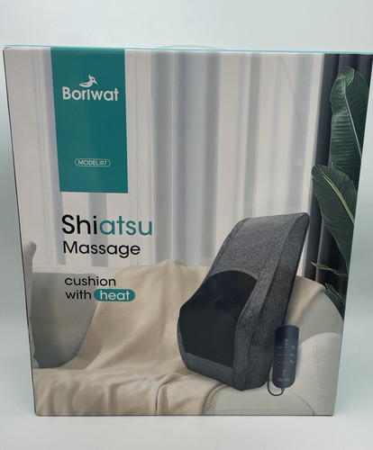 Boriwat Shiatsu Massage Back Cushion with Heat Model: R7 TESTED Back Relief