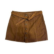 American Eagle Outfitters Corduroy Skirt High Rise A Line Preppy Size 8 Brown
