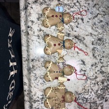Gingerbread Christmas ornaments set Of 4