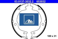 ATE 03.0137-3032.2 Bremsbackensatz FüR Feststellbremse Bremsbackensatz