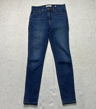Madewell Jeans 10" High Rise Skinny Womens 27 Dark Wash Stretch Blue Denim