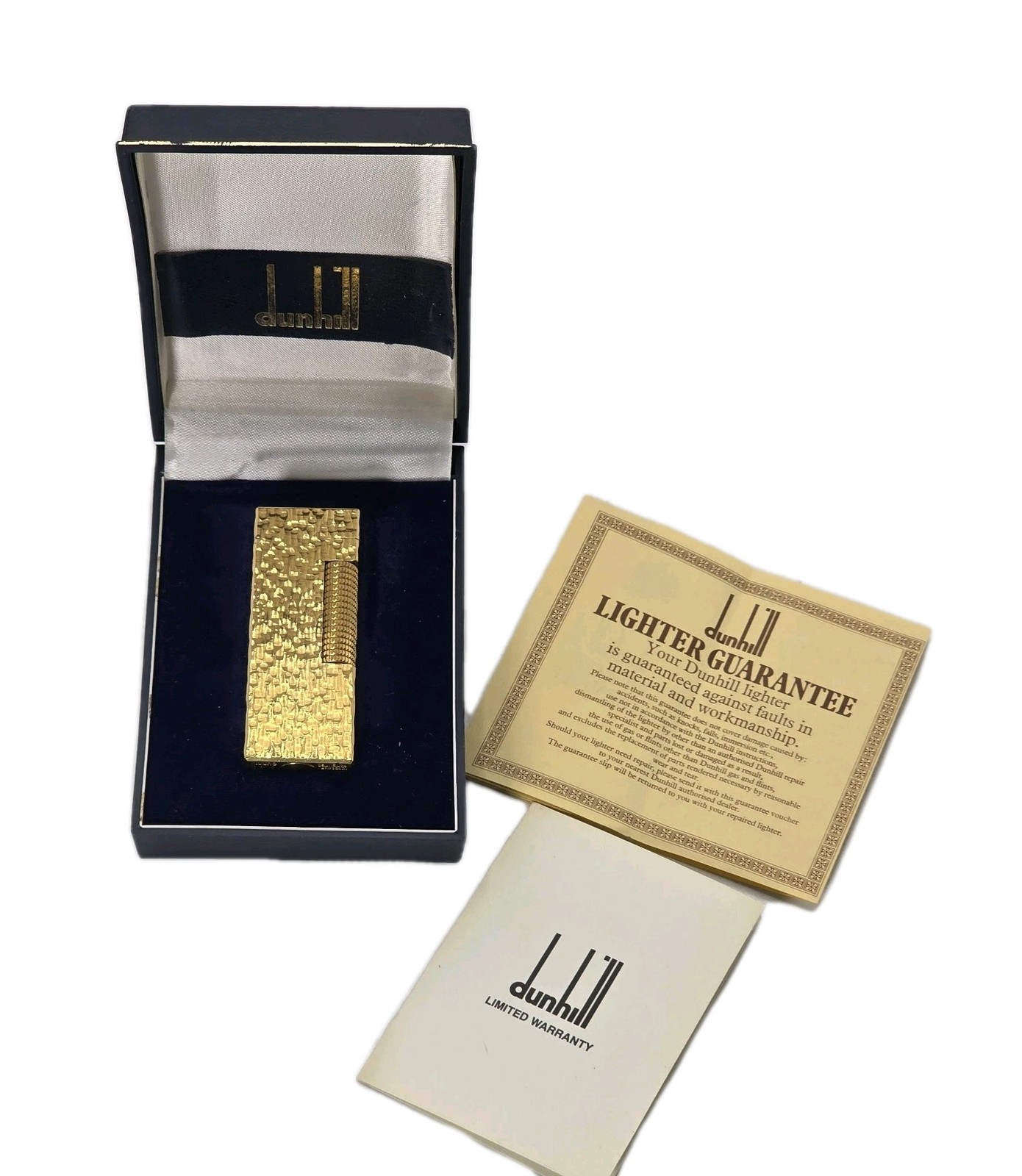 Swiss Made Gold Hammered Finish W Box & Papers