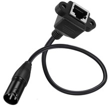 3Pin XLR To RJ45 Cable Female To Male Adapter DMX Converter 30cm Mixer Stage