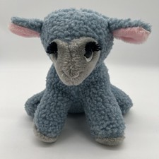 Vintage Animal Fair Lamb Sheep Plush Sherpa Gray Stuffed Animal Toy~Made In USA