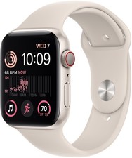 Apple Watch SE 2022 Cellular Starlight Alu 44mm White Sp. Band S/M A2724