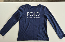 Kinder Langarmshirt von POLO RALPH LAUREN dunkelblau Gr. 150