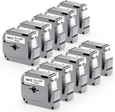 10x M-K231s Label Tape Compatible with Brothe...