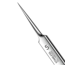 German Ultra-Fine No.5 Blackhead Tweezers Pimple Clip Acne Needle Tool Salon US