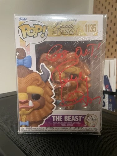 Funko Pop! Beauty and the Beast #1135 the Beast Figure - ROBBY BENSON SIGNED