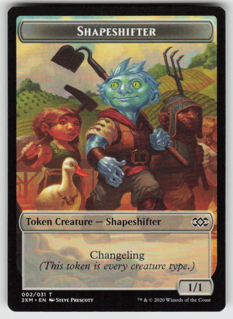 Shapeshifter Token 2 Token Double Masters Magic: The Gathering NM