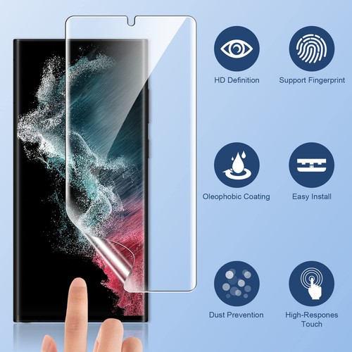 LK 3 Pack for Samsung Galaxy S22 Ultra TPU Screen Protector,Flexible TPU Film - Picture 3 of 5