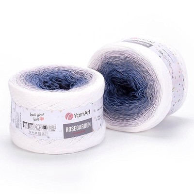 Yarn Art Flowers Rosegarden 100% Cotton 250gr 8.80 oz 1094yds Multicolor Cott...