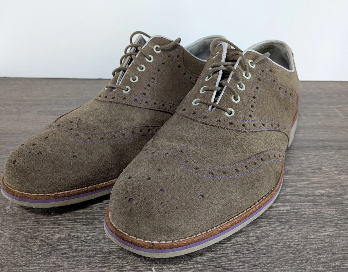 Johnston & Murphy Suede Oxford Dress Shoes for Men for sale  display picture 3