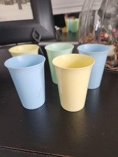 Vintage 5 Plastic Kids Cups Excellent Condition