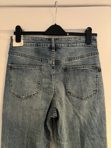 NWT £98 Women's ANTHROPOLOGIE The Vintage Straight Blue Denim Jeans, 28W, 10-12 - Picture 12 of 15