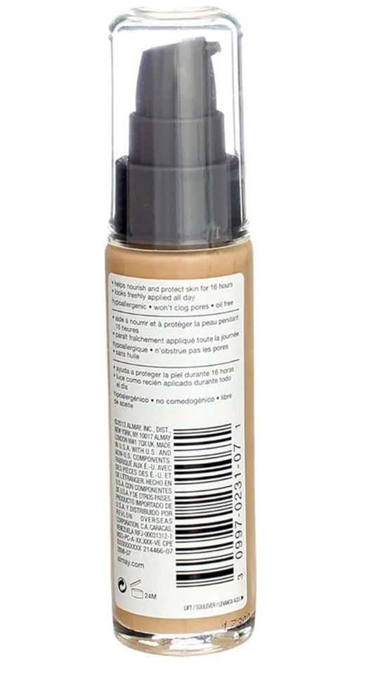 Almay TLC Truly Lasting Color 16Hr Makeup Foundation 280 Warm New Sealed - Image 2 of 2