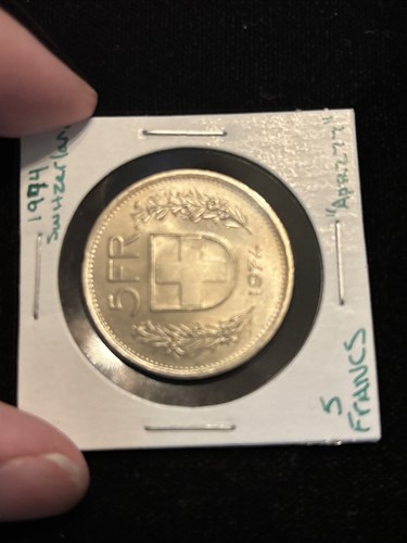 1974 Switzerland 5 Francs “apr277” - 第 8/24 張圖片
