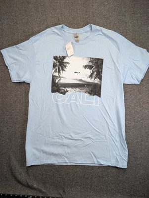 Rue 21 Light Blue Graphic Tee (Cali) California NWT Size Large Ships Same Day*