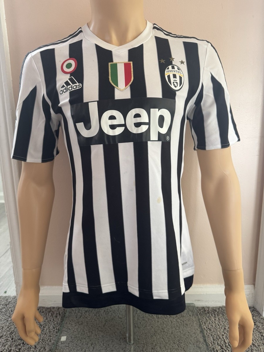 Juventus 2015/16 Home Jersey – Pogba #10 – Adidas – Size M