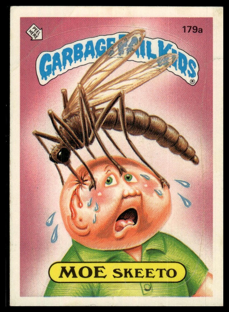 1986 Topps Garbage Pail Kids Series 5 #179a Moe Skeeto