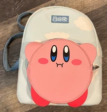 Nintendo Kirby Bioworld Cloud Backpack  Crossbody Bag Anime Smash Bros Dreamland