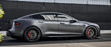 Unplugged Performance UP-03 21" Black Wheels & Tires for Tesla Model S Plaid