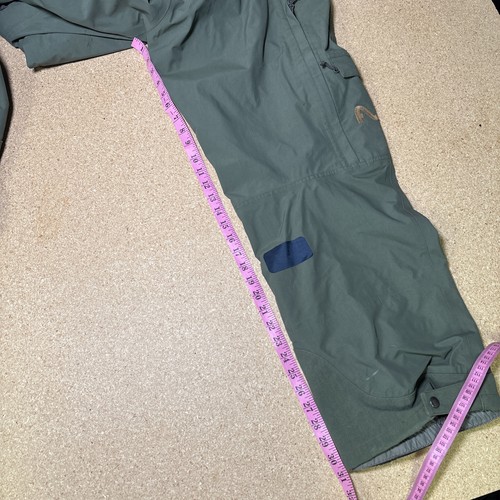 Pantalones de esquí de invierno para nieve Flylow para hombre talla L verde musgo reparaciones H1 - Imagen 8 de 10