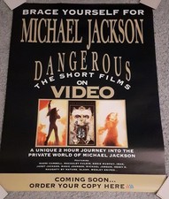 Michael Jackson 3 x album pericoloso e video poster promozionali