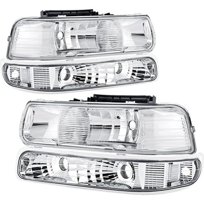 #ad Clear Headlights For 1999 2002 Chevy Silverado 2000 2006 Tahoe Suburban 1500 $59.99