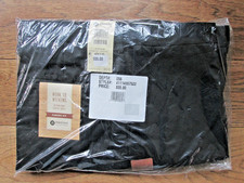 Haggar Men's Work to Weekend Khaki Black Flat Front 42W x 30L Classic Waist