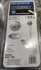 Everbilt Trip Lever Bath Drain 1 Brushed Nickel Trim