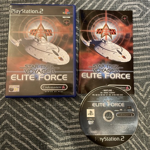 Star Trek Voyager Elite Force - Playstation 2 (PS2) Spiel - mit Handbuch - PAL - funktioniert