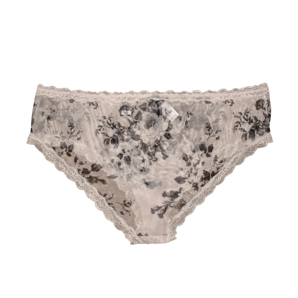 TORRID CURVE NEW $19 Gray White Sheer Mesh Hipster Panty 4 / 4X - Image 2 of 3