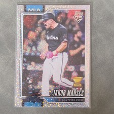 2026 Topps Series 1 Celebration - Jakob Marsee RC Confetti Foil Parallel 
