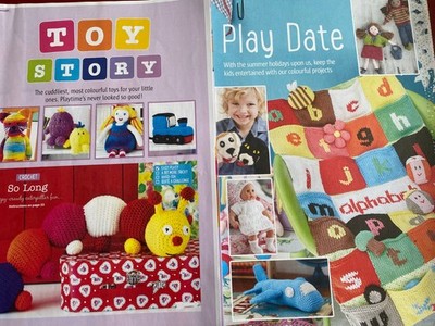 2 Damen Wochenauszüge Toy Story & Play Date Spielzeug Puppenkleidung Stricken Häkeln
